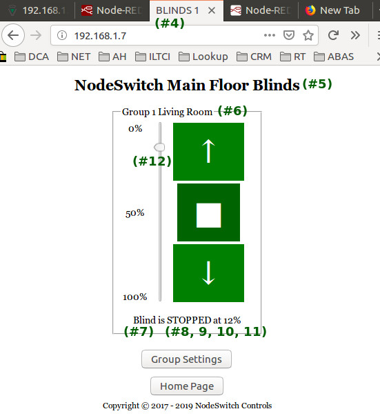 WiFi slider control for blinds, shades and window openers WiFi slider control for blinds, shades and window openers